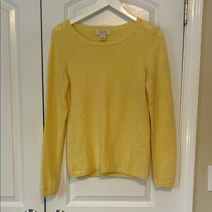 Peck & Peck cashmere sweater yellow S/M